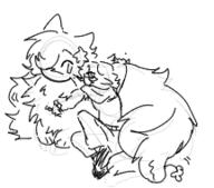 Aster Chahinak OC chahi cuddling // 216x190 // 23.2KB