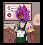 RetailAU fanart kitkat partycat // 536x562 // 166.0KB