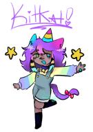 fanart kitkat partycat // 366x518 // 118.6KB
