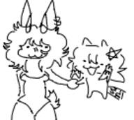 Sillyyy scarameow valentine // 136x122 // 9.4KB