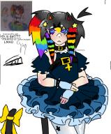 Cat OC Rainbow transfem // 573x689 // 277.7KB