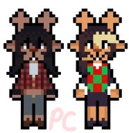 Deltarune JareemRaven OC pixel •Vio• // 180x185 // 8.1KB
