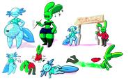 Axewell Horror Krytique Maihaps Smax axolotl bulge bunny chalk enby furry inflatable inflation pooltoy rabbit suggestive trans // 1437x865 // 177.0KB