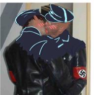 Homo Nazi Yaoi edit gay gays homesexual homos homosexuals kiss kissing makingout nazis swastika worldwar2 worldwartwo ww2 // 602x603 // 234.0KB